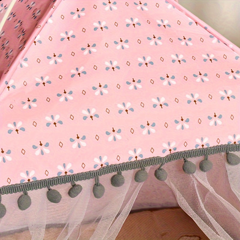 Semi-enclosed Pet Floral Tent