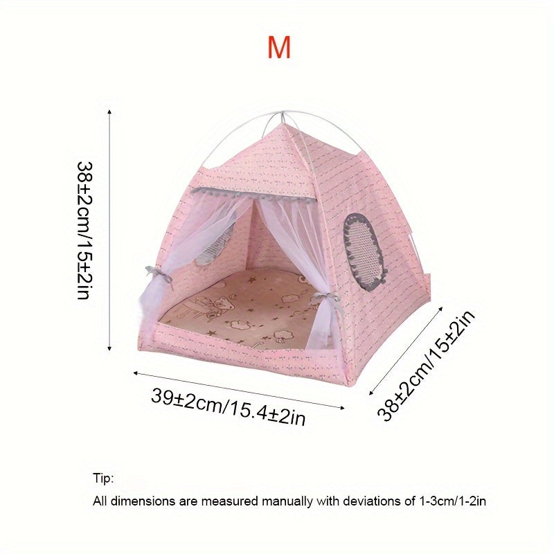 Semi-enclosed Pet Floral Tent