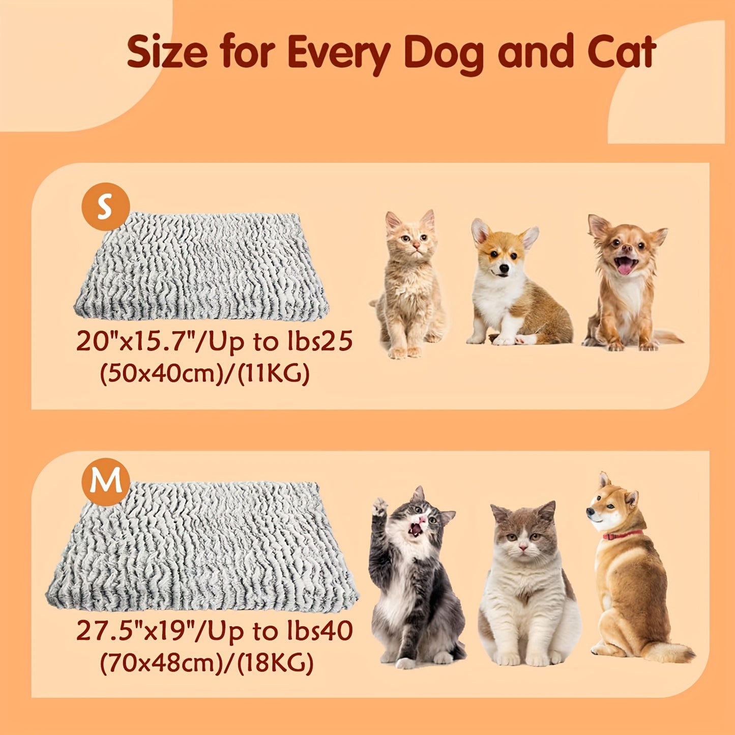 Self Heating Dog Cat Pad Self Warming Cat Bed Thermal