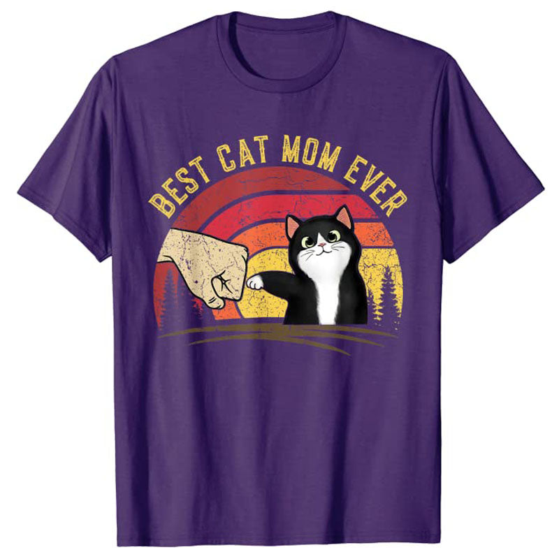 Polyester Best cat mom ever