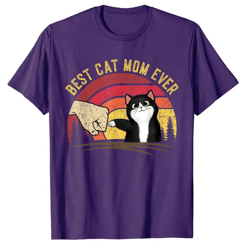 Polyester Best cat mom ever