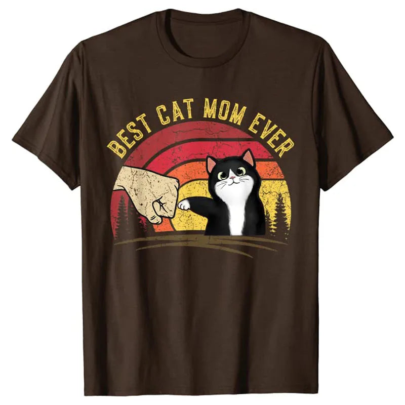 Polyester Best cat mom ever
