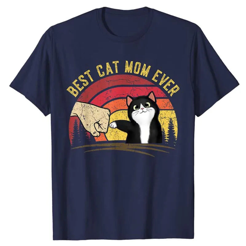 Polyester Best cat mom ever