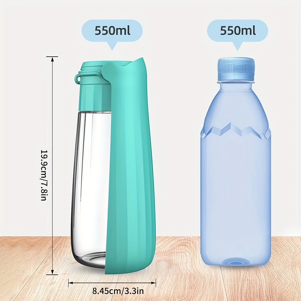 1pc Portable Dog Water Dispenser with Foldable Bowl - Ideal for Small to Large Breeds, Durable Plastic, Perfect for Outdoor Hiking and Traveling, Travel Pet Essentials | Modern Dog Accessories | Durable Plastic Dispenser
