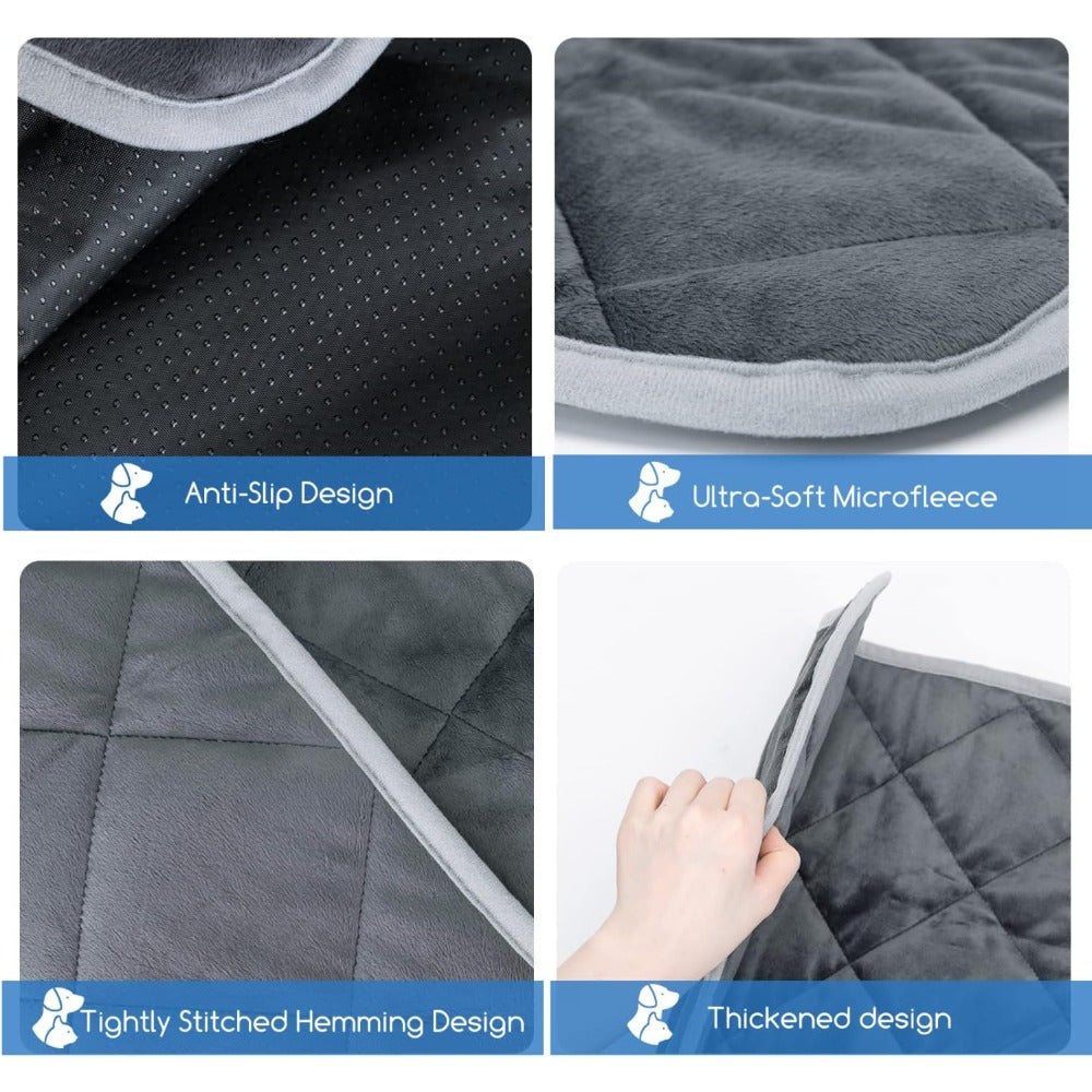 Winter Self Pet Warming Pad for Small/Large Dog Cat, Warming Cat Bed Cat Mat Thermal Pet Bed Mat, for Large Dog Non-Electric Self-Warming Dog Crate Pad for Outdoor Indoor 114.3cm x 71.12cm.