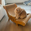 2-in-1 Wooden Cat Scratching Lounger: Durable Material, Easy Assembly, Space-Saving Design for Ultimate Comfort – Essential Pet Accessory for Your Feline Friend