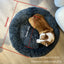 Long Plush Dog Bed, Large Pet Round Bed, Ped Calming Sleeping Nest, Pet Bed Sofa Cushion Christmas Gift