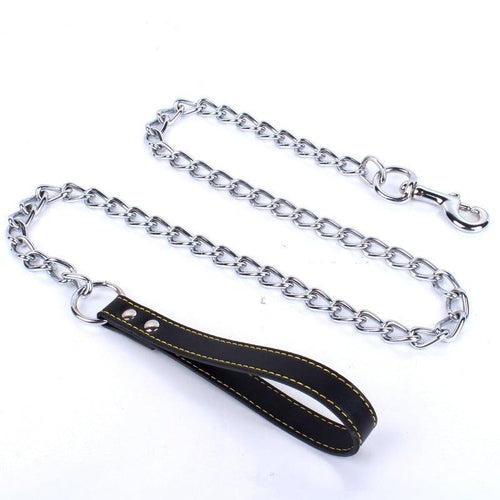 Durable Dog Leash With Anti-Bite Chain - Secure And Stylish Walks For