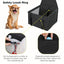 Bottom and front with thickened PE partitions Pet reinforced car booster seat for dogs and cats Portable breathable bag with safety belt Dog carrier safe and stable for travel Attention with clip-on belt with PVC tube (pink,