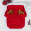 1pc Cute Christmas Deer Design Pet Sweatshirt, Dog And Cat Warm Hoodie, Dog Sweater With Pocket In The Back, Pet Autumn And Winter Clothes For Festival Party Daily Wear for stocking stuffers