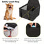Bottom and front with thickened PE partitions Pet reinforced car booster seat for dogs and cats Portable breathable bag with safety belt Dog carrier safe and stable for travel Attention with clip-on belt with PVC tube (pink,
