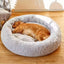 Long Plush Dog Bed, Large Pet Round Bed, Ped Calming Sleeping Nest, Pet Bed Sofa Cushion Christmas Gift