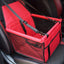 Bottom and front with thickened PE partitions Pet reinforced car booster seat for dogs and cats Portable breathable bag with safety belt Dog carrier safe and stable for travel Attention with clip-on belt with PVC tube (pink,