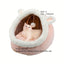 1pc Lovely One Cat Cave Bed Cat House Cat Tent with Washable Cushioned Pillow,Anti Slip Bottom,Soft comfort Pet Bed