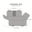 Heavy Duty Pet Car Seat Pad, Car Travel Bed For Dogs, Gray, Car Seat Cushion For Dogs, Dog Travel Hammock For Car Christmas Gift