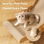 2-in-1 Wooden Cat Scratching Lounger: Durable Material, Easy Assembly, Space-Saving Design for Ultimate Comfort – Essential Pet Accessory for Your Feline Friend