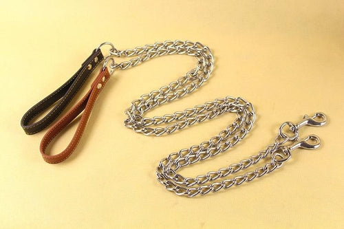Durable Dog Leash With Anti-Bite Chain - Secure And Stylish Walks For
