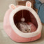 1pc Lovely One Cat Cave Bed Cat House Cat Tent with Washable Cushioned Pillow,Anti Slip Bottom,Soft comfort Pet Bed