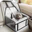 Bottom and front with thickened PE partitions Pet reinforced car booster seat for dogs and cats Portable breathable bag with safety belt Dog carrier safe and stable for travel Attention with clip-on belt with PVC tube (pink,