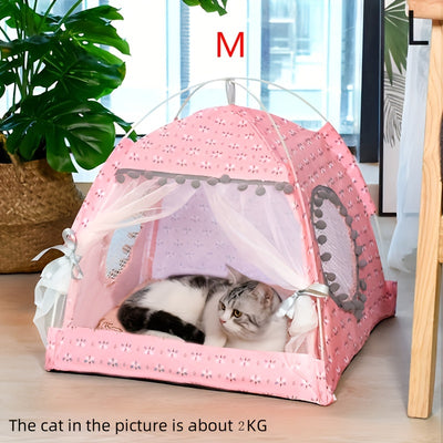 Semi-enclosed Pet Floral Tent