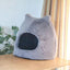 Cozy Retreat: Removable And Washable Semi-Closed Cat Bed For Autumn