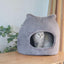 Cozy Retreat: Removable And Washable Semi-Closed Cat Bed For Autumn