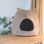 Cozy Retreat: Removable And Washable Semi-Closed Cat Bed For Autumn