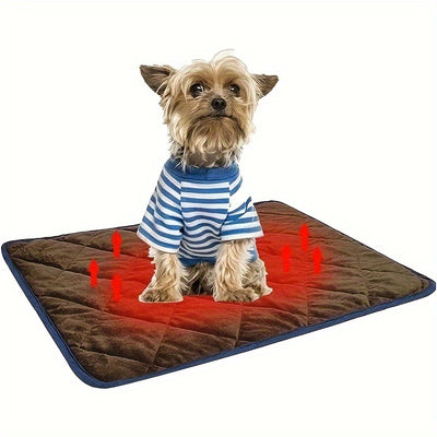 Winter Self Pet Warming Pad for Small/Large Dog Cat, Warming Cat Bed Cat Mat Thermal Pet Bed Mat, for Large Dog Non-Electric Self-Warming Dog Crate Pad for Outdoor Indoor 114.3cm x 71.12cm.