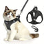 Adjustable Cat Harness with Reflective Strap, Soft Breathable Vest for Walking, Escape-Proof, Polyester, Machine Washable, Comfortable Outdoor Cat Gear
